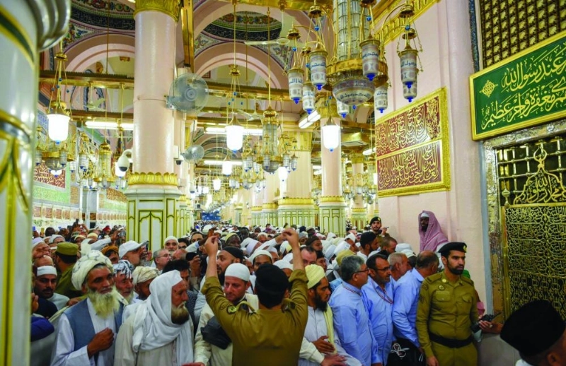من تنظيم الحركة داخل المسجد النبوي (واس)