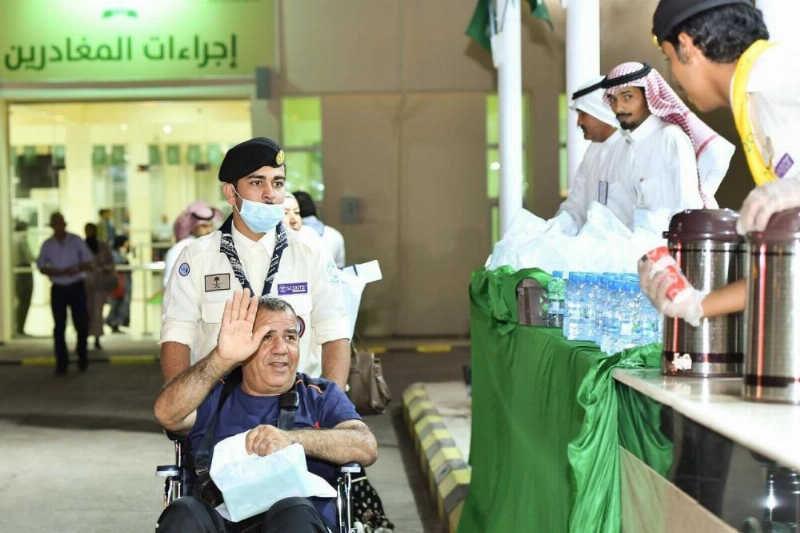 الحجاج القادمون عبر منفذ حالة عمار