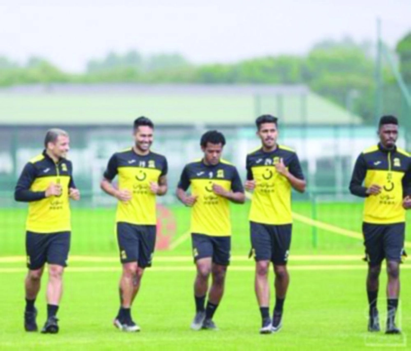 من تدريب الاتحاد في معسكر مانشستر (إعلامي الاتحاد)