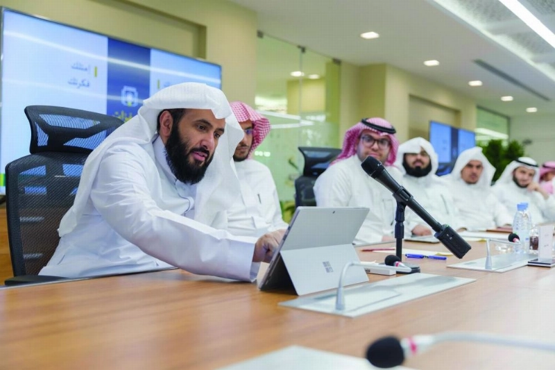 وليد الصمعاني خلال تدشين المنصة (مكة)
