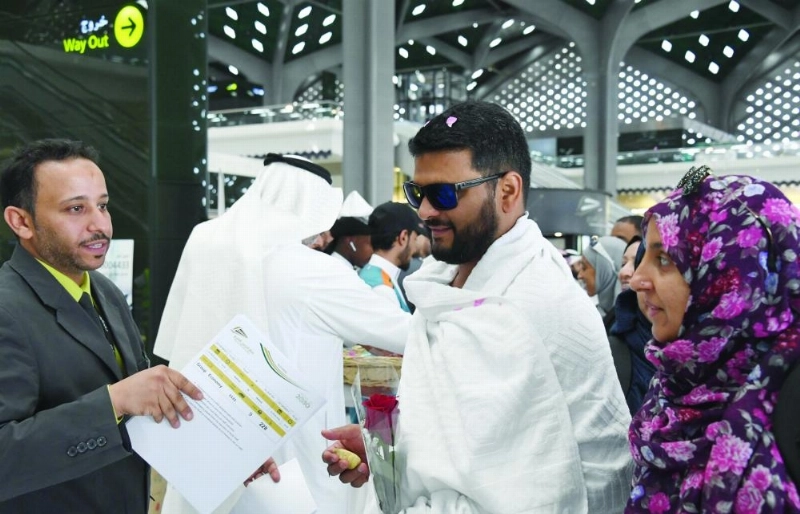 الحجاج لدى وصولهم بالقطار (مكة)