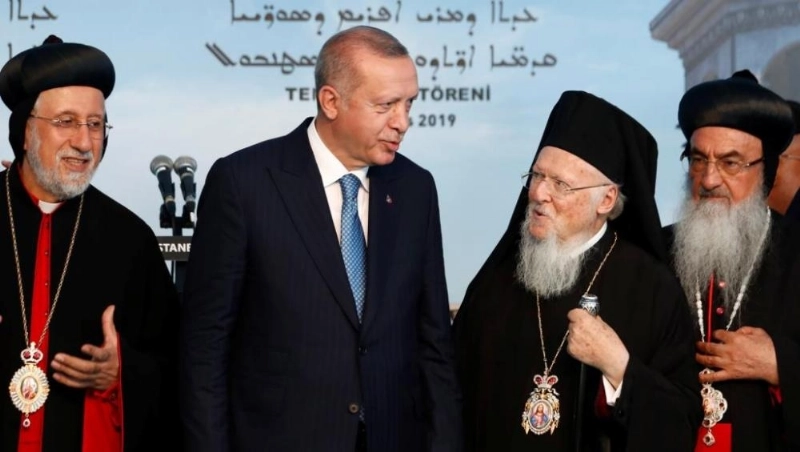 إردوغان في حفل تدشين الكنيسة (مكة)