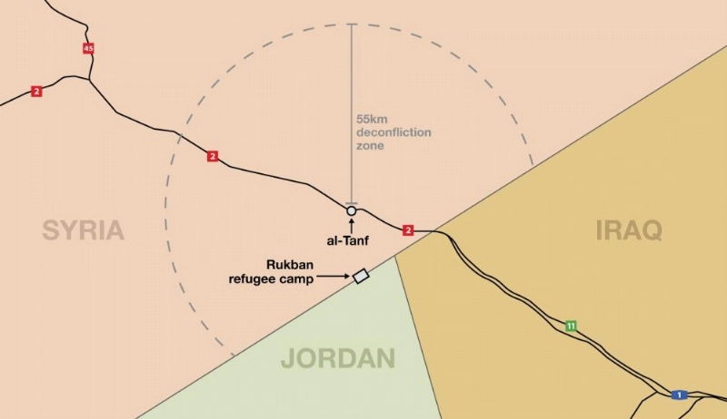مقر القاعدة العسكرية في التنف