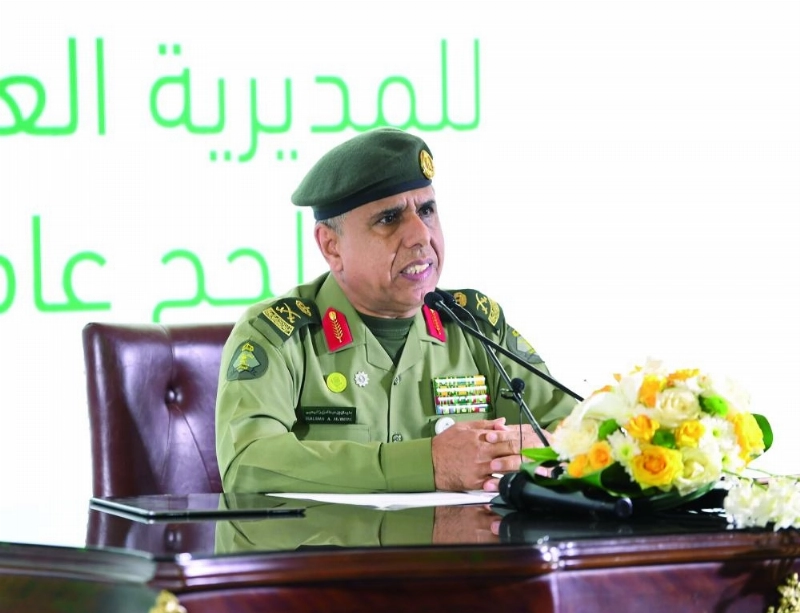 سليمان اليحيى متحدثا خلال المؤتمر أمس (واس)