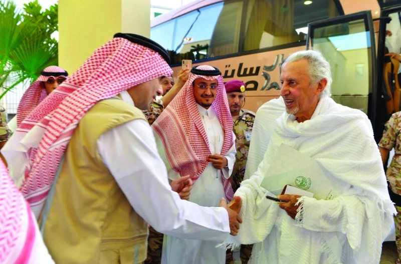 .. ولدى وصوله إلى منى أمس (مكة)