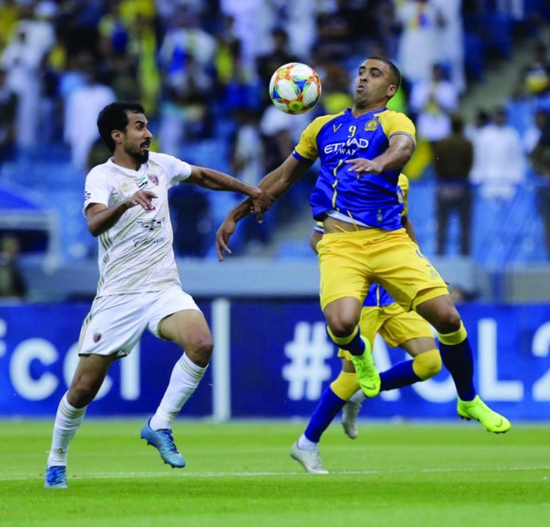 جانب من لقاء النصر والوحدة ذهابا بالرياض (إعلامي النصر)