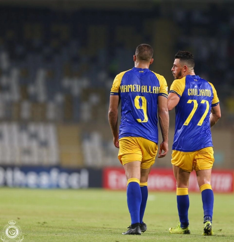 محترفي النصر جوليانو وحمدالله (إعلامي النصر)