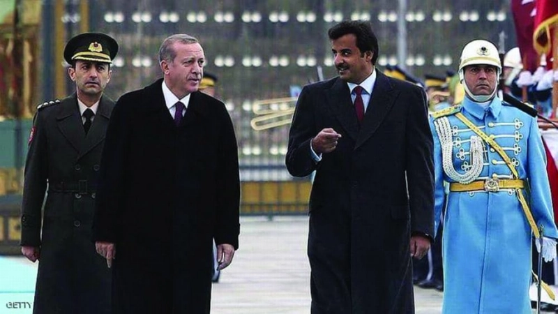 لقاء سابق جمع تميم وإردوغان (مكة)