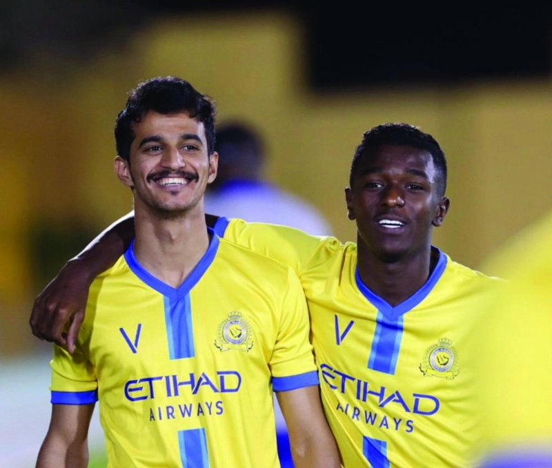 صالح آل عباس في تدريبات النصر (إعلامي النصر)