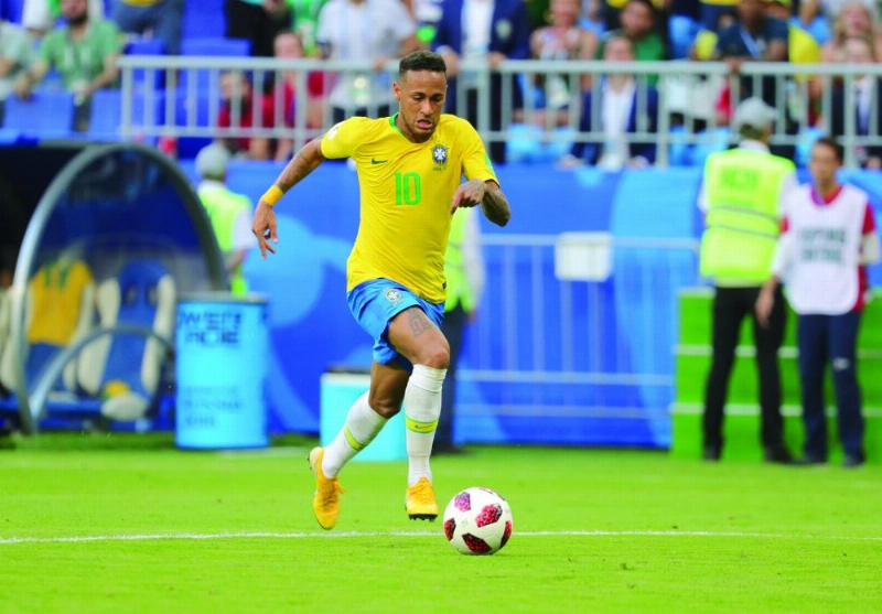 نيمار عقب عودته للمنتخب البرازيلي (د ب أ)