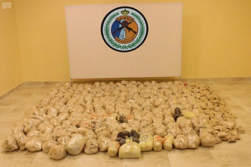 حرس الحدود يحبط محاولات تهريب نحو 12.5 طن من الحشيش المخدر و16 مليون حبة مخدرة عبر حدود المملكة خلال العام الماضي