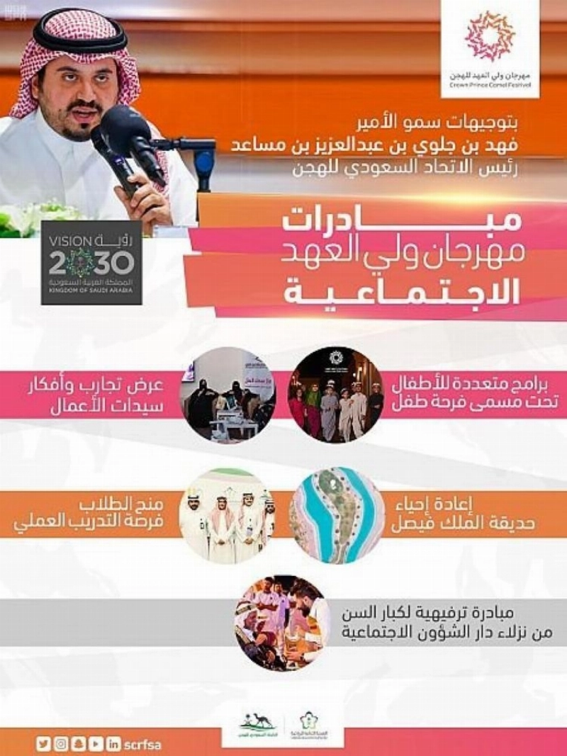 مهرجان ولي العهد يدعم المبادرات التطوعية والاجتماعية بالطائف