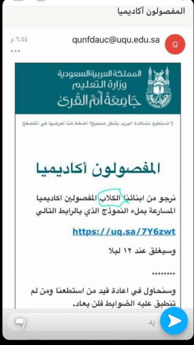 الخطأ الإملائي بالرسالة