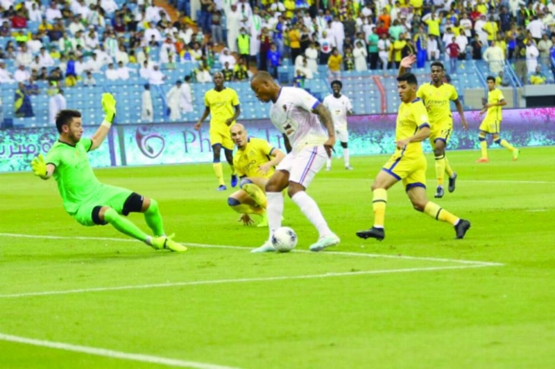من مواجهة النصر والحزم أمس الأول (مكة)
