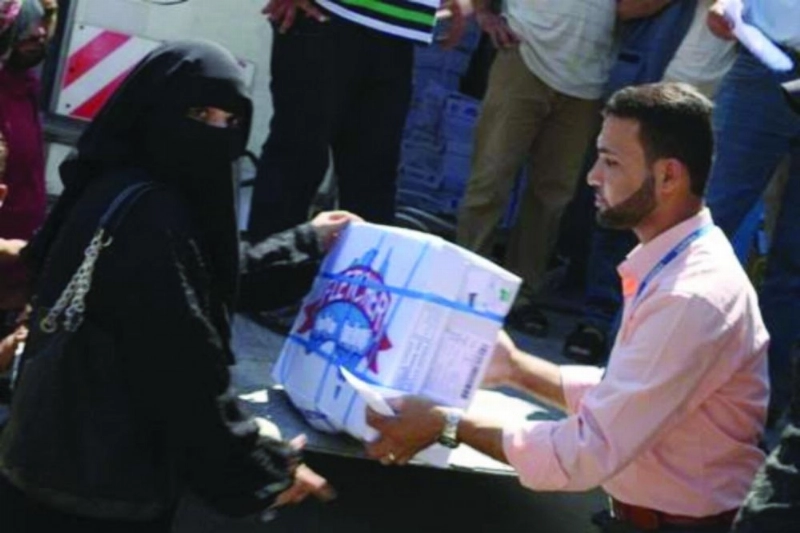 مساعدات غذائية للفلسطينيين (مكة)