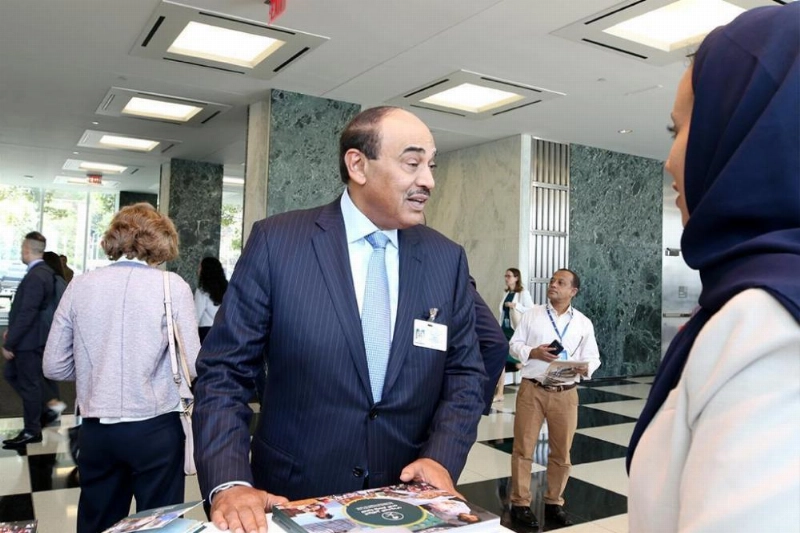 جانب من الزيارة لمعرض إعمار اليمن