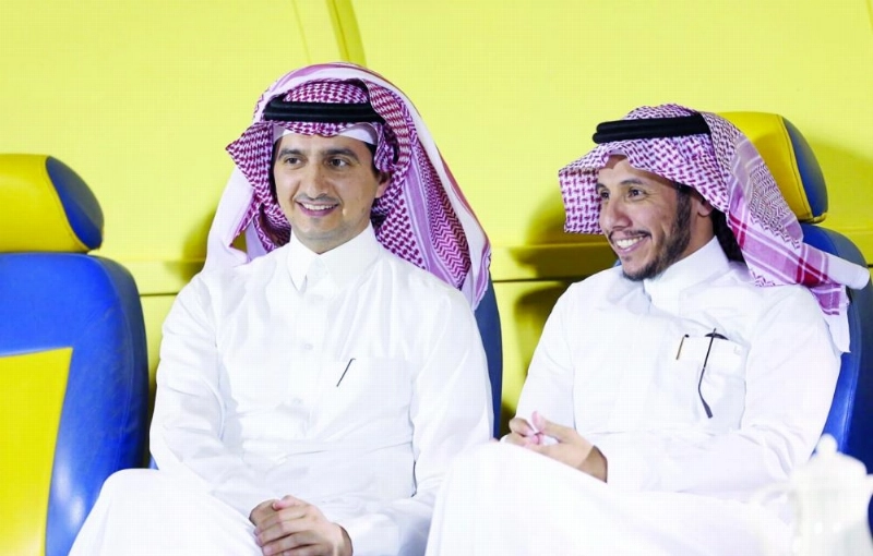 صفوان السويكت وعبدالرحمن الحلافي (إعلامي النصر)