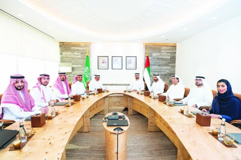 جانب من الاجتماع في دبي (واس)
