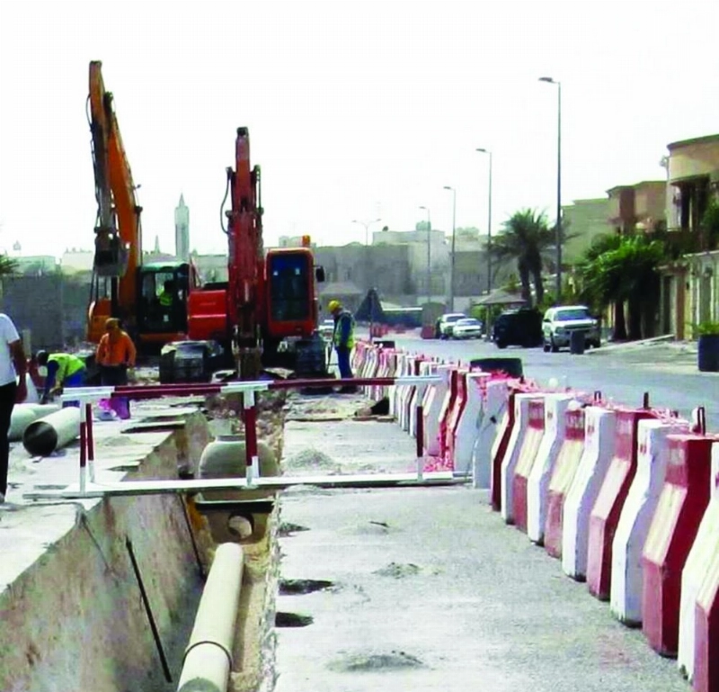 من مشروعات تصريف مياه الأمطار (مكة)