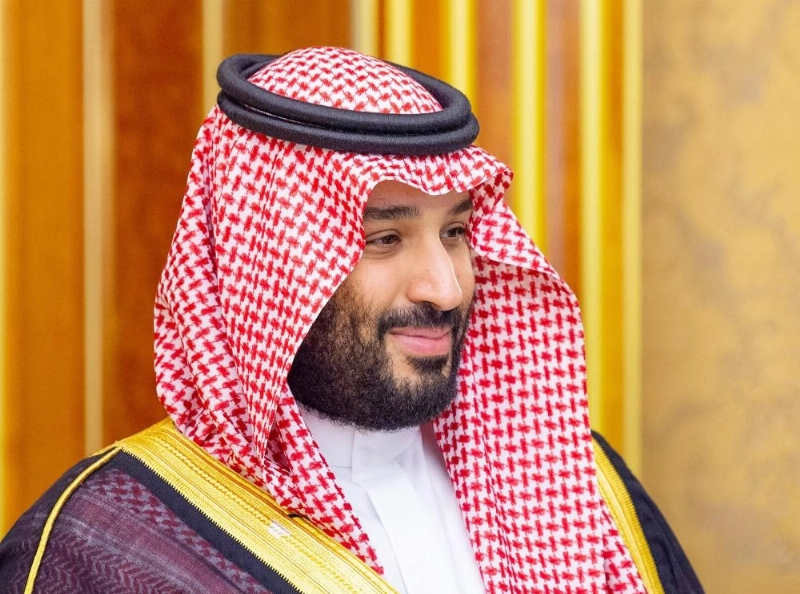 ولي العهد خلال أداء وزيري الخارجية والنقل القسم (واس)
