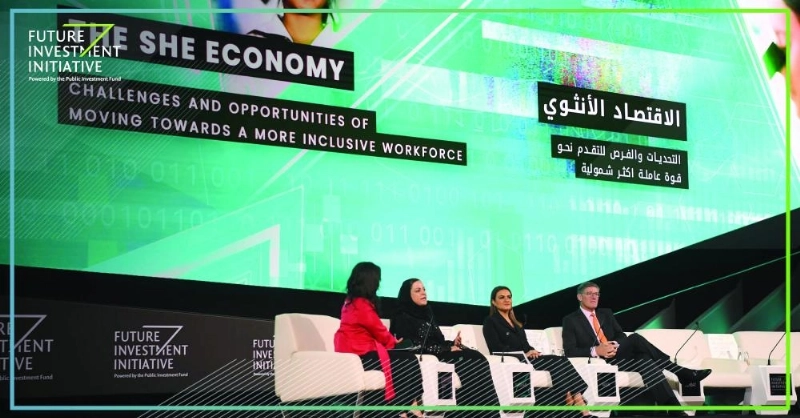 المشاركات في الجلسة (مبادرة مستقبل الاستثمار)