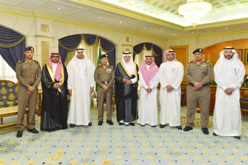 الفيصل خلال استقباله علي السعوي