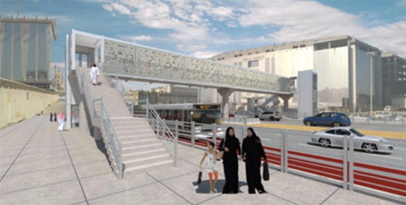 نموذج لأحد جسور المشاة (مكة)