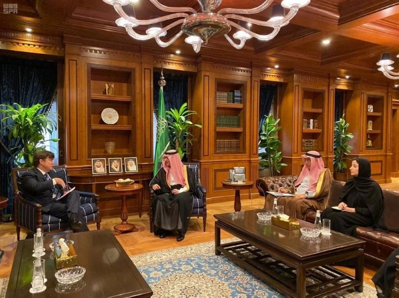 الجبير والوفد الأمريكي (واس)