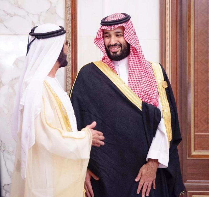 حديث بين ولي العهد ونائب رئيس الإمارات (واس)