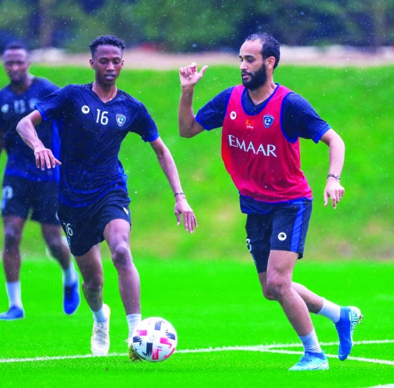 عطيف والدوسري أثناء المناورة