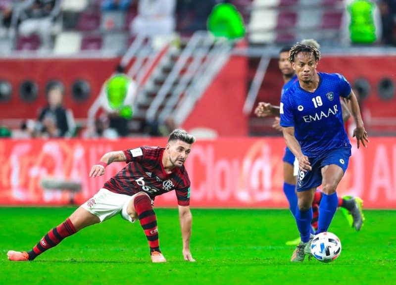 جانب من مواجهة الهلال وفلامنجو (إعلامي الهلال)