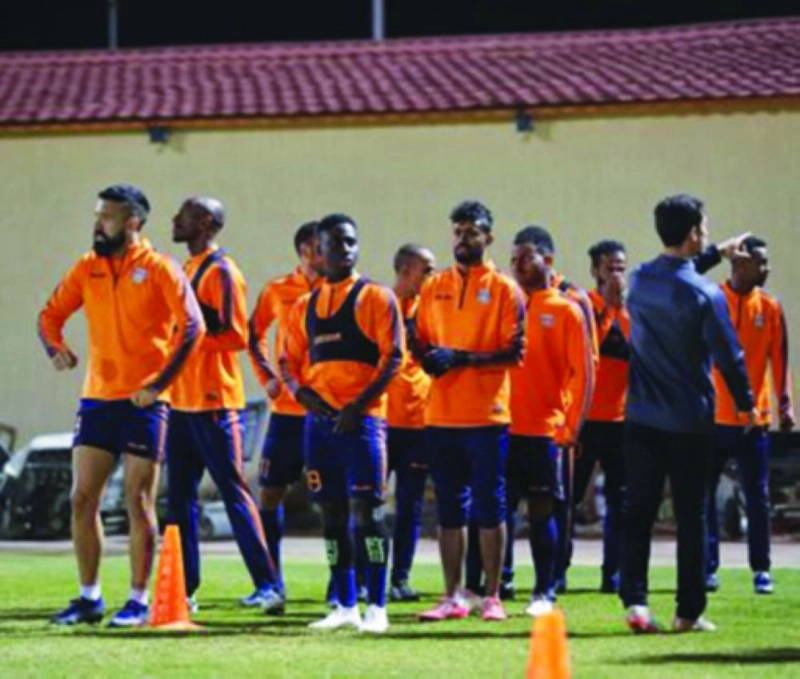 جانب من تدريبات الفيحاء (إعلامي الفيحاء)