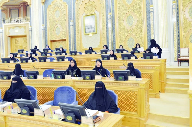 من جلسة الشورى أمس (واس)