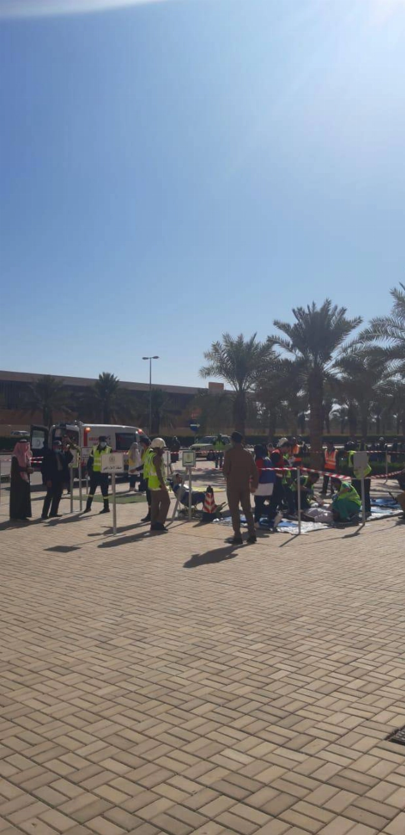 تنفيذ خطة إخلاء فرضية بجامعة الأميرة نورة