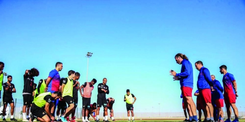 جانب من تدريبات الوحدة (إعلامي الوحدة)
