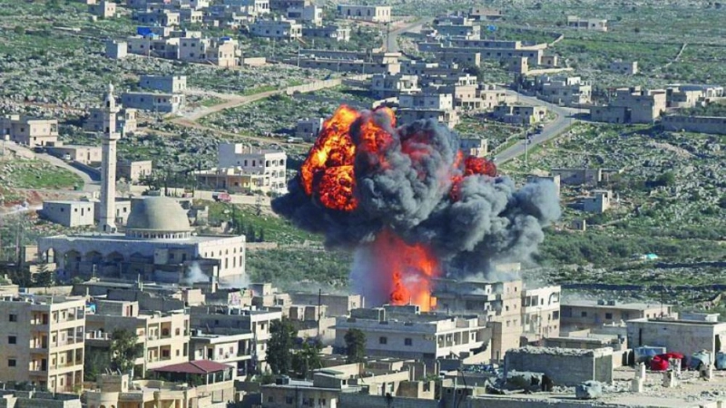قصف على مدينة حلب (مكة)