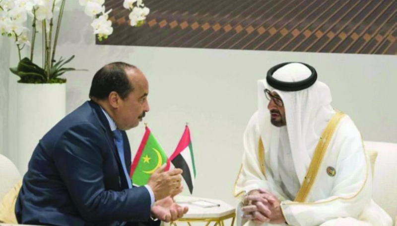 ولي عهد أبوظبي والرئيس الموريتاني (مكة)