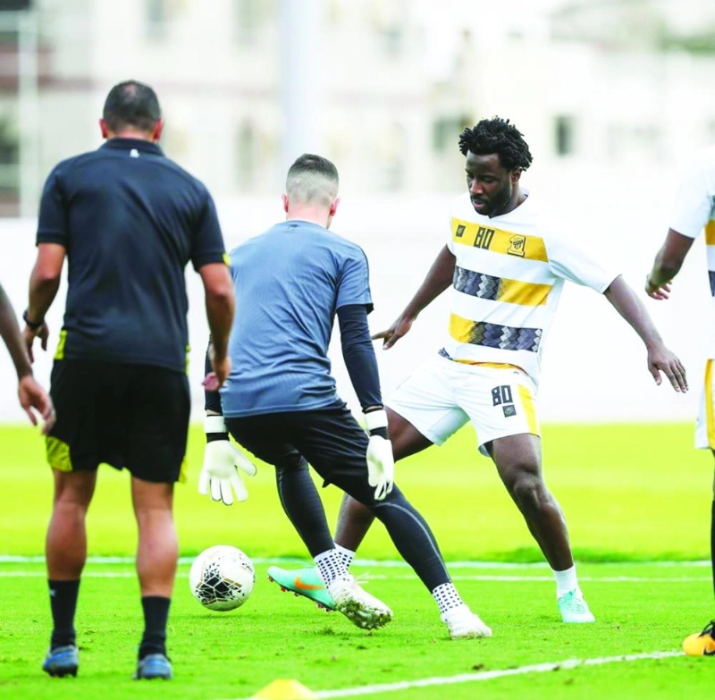 جانب من حصة الاتحاد التدريبية الأخيرة (مكة)