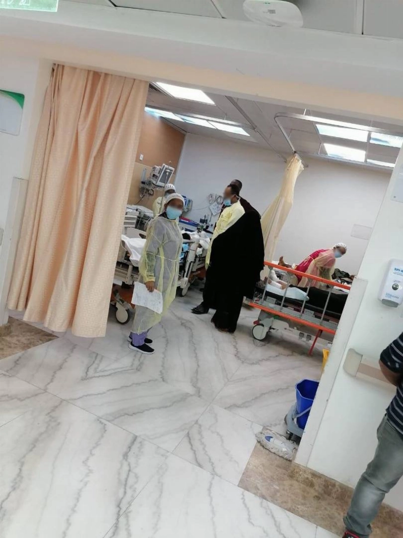 عدد من الجرحى اليمنيين في المستشفيات السعودية
