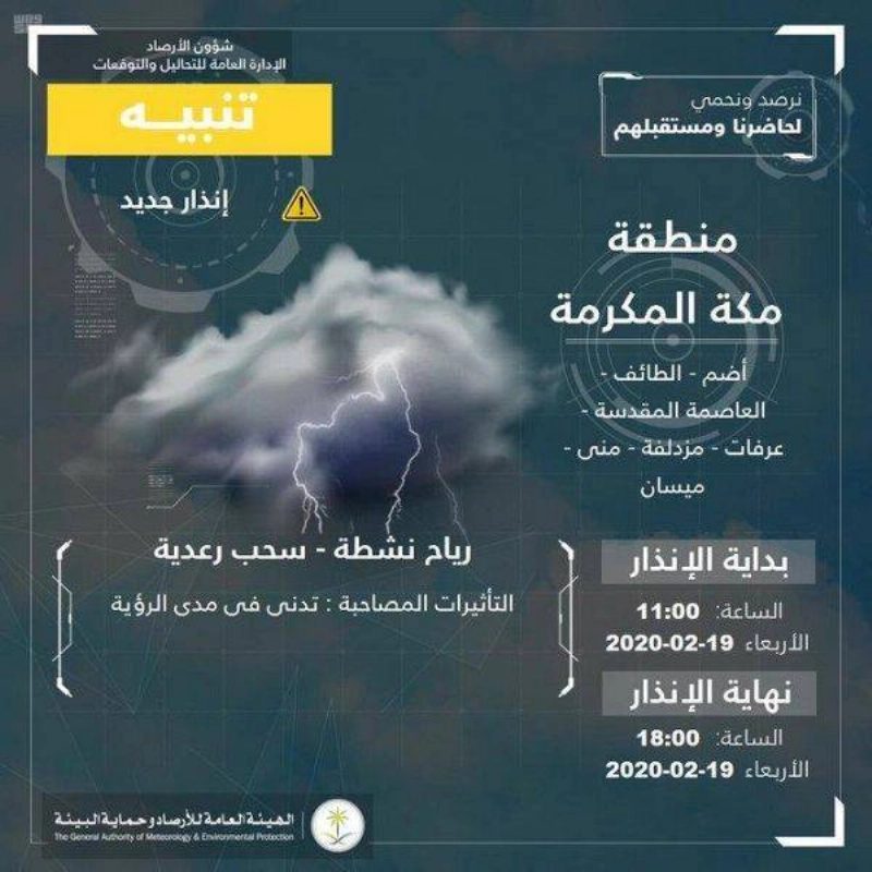 تنبيه منطقة مكة المكرمة