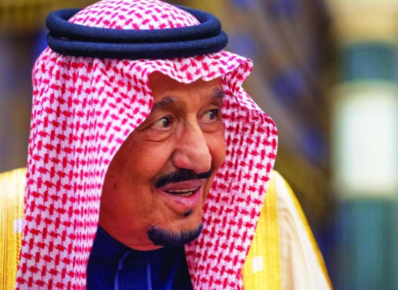 خادم الحرمين خلال اللقاء