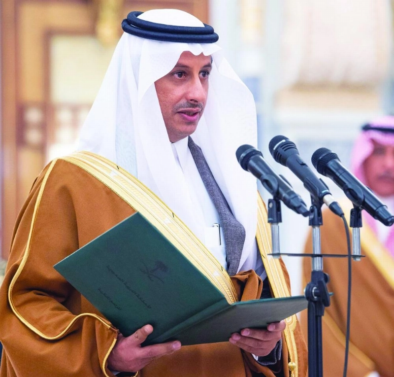 أحمد الخطيب خلال أداء القسم