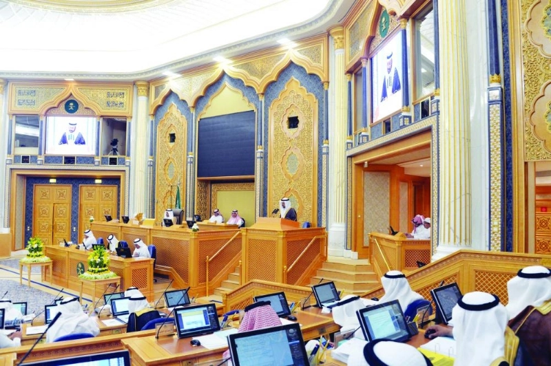 من جلسة مجلس الشورى أمس (مكة)