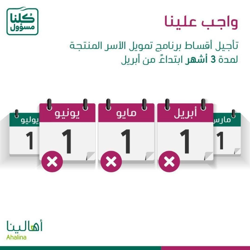 البنك الأهلي يؤجل أقساط التمويل متناهي الصغر "القروض الحسنة" لـ3 أشهر
