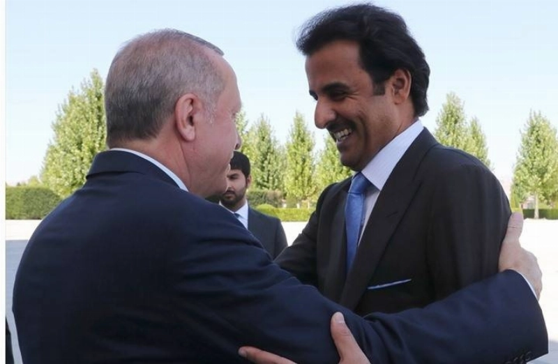 لقاءات عدة جمعت تميم وإردوغان (مكة)