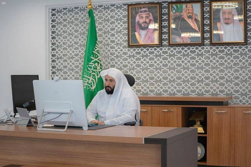 وليد الصمعاني خلال التدشين (مكة)