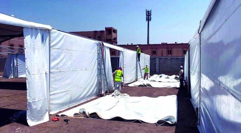 سكن موقت للعمالة في "الصناعية الثانية بالدمام"