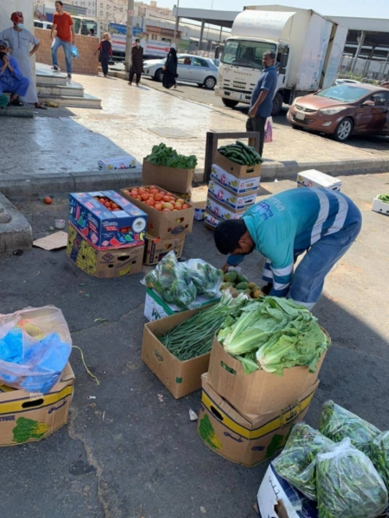 منع البسطات العشوائية من قبل بلدية الصفا الفرعية (مكة)