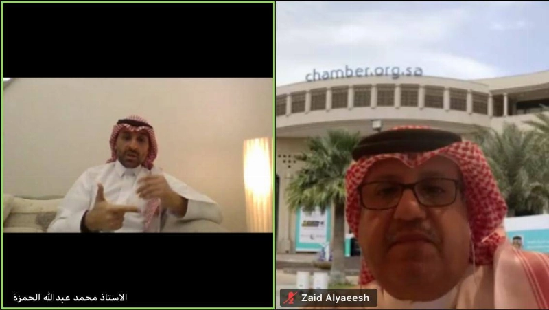 الحمزة يتحدث خلال اللقاء