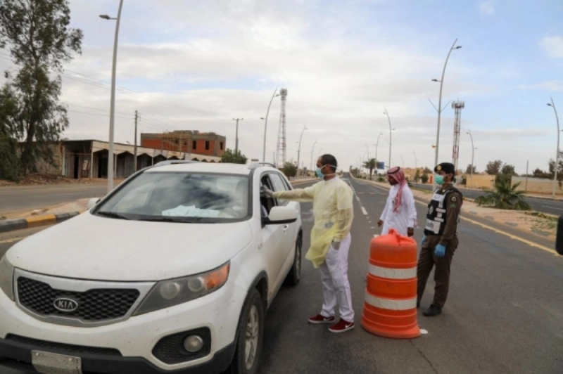 فرز بصري بأحد مداخل محافظة طبرجل (واس)